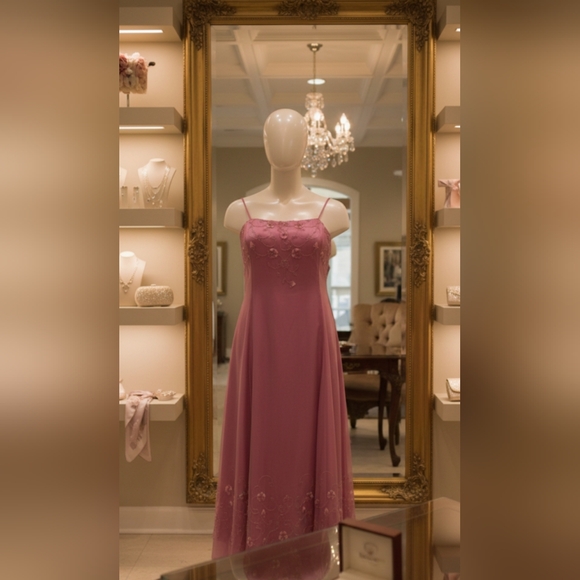 🌸 Nadine Pink Embroidered Dress – Junior Size 22 | Excellent Condition - Picture 2 of 16